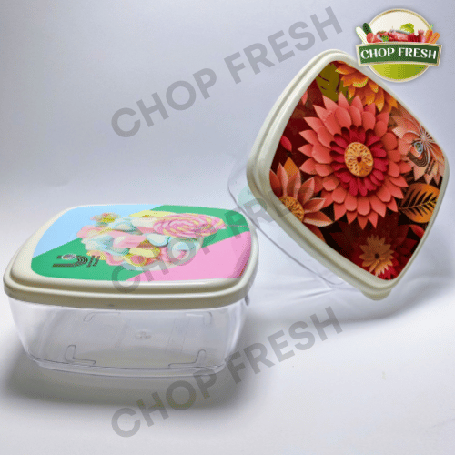 Acrylic Containers with Lid - Pack of 2