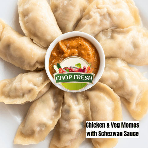 Momos Chicken & Veg (10-Pcs)