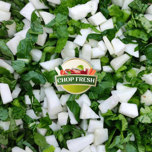 Turnip Chopped with Leaves 500gm (Shaljam)