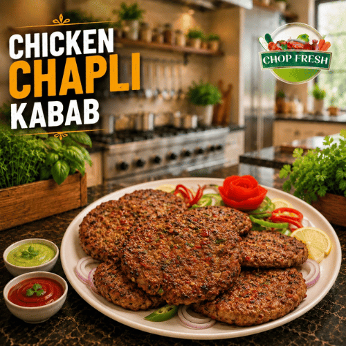 Chicken Chapli Kabab 6-Pcs