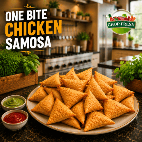 One Bite CHICKEN Samosa 24-Pcs