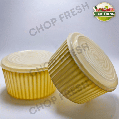 Plastic Bowl Set with Lid (Medium) - Pack of 2