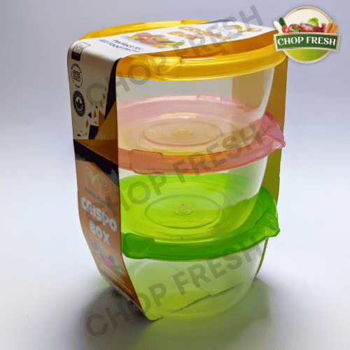 Crispo Box Food Container 500ml - Pack of 3