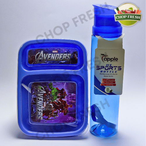 Avengers School Lunch Box with Water Bottle