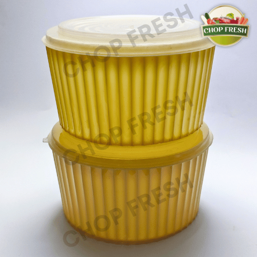 Plastic Bowl Set with Lid (Medium) - Pack of 2