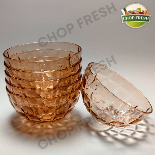 Acrylic Bowl Set - 6 Pcs