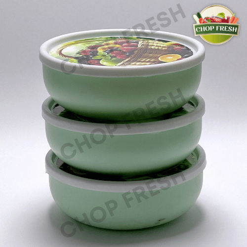 Food Storage Bowl Set with Lid (Small) - Pack of 3