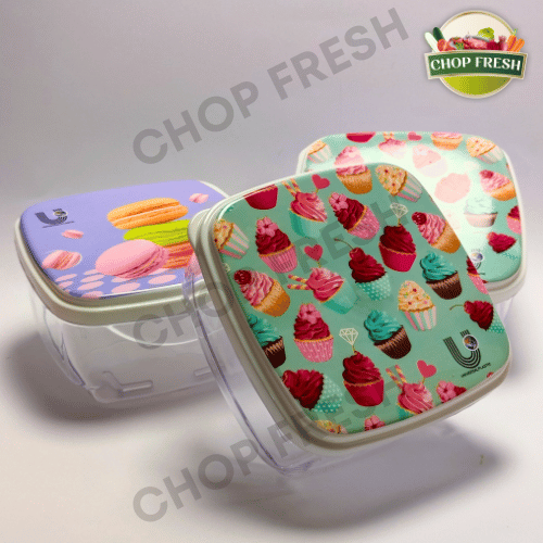 Acrylic Containers with Lid - Pack of 3