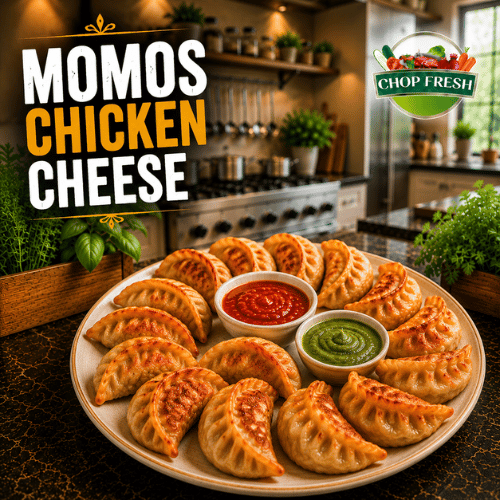 Momos Chicken Cheese (8-Pcs)