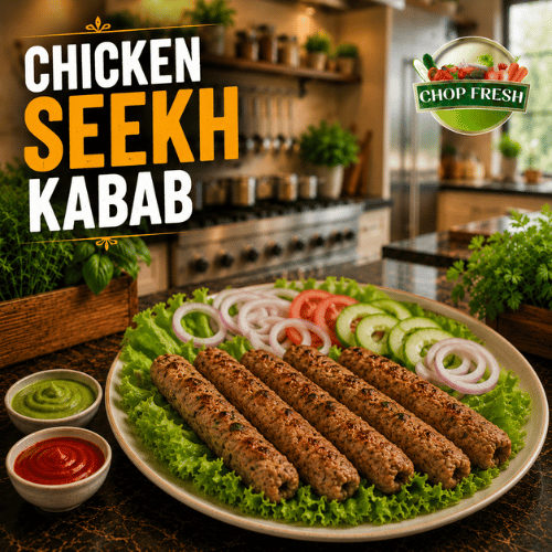 Chicken Seekh Kabab 12-Pcs